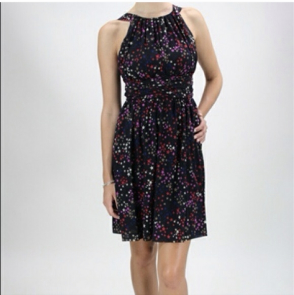 Trina Turk Kitty Hawk Silk Star Dress. - Picture 5 of 10